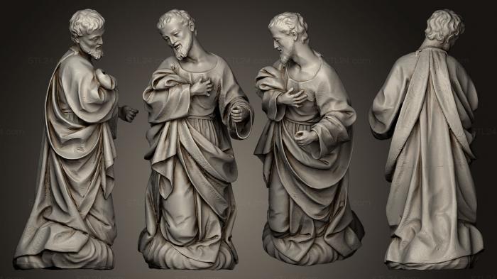 Religious statues (San Jos en Adoracin 3, STKRL_0134) 3D models for cnc
