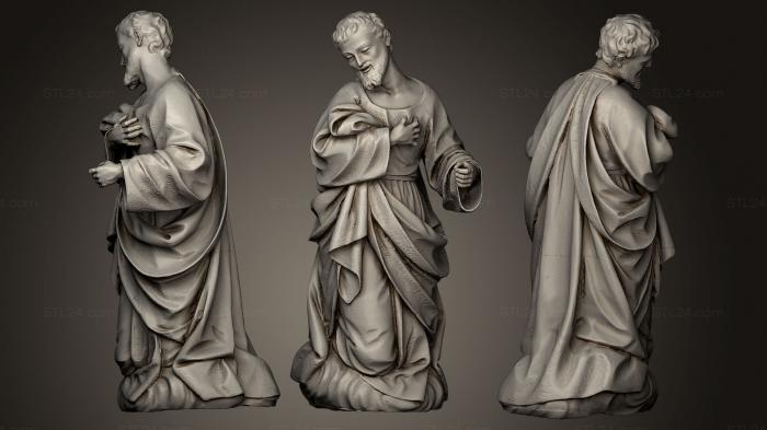 Статуи религиозные (Сан-Хосе-ан-Адорасин, STKRL_0135) 3D модель для ЧПУ станка