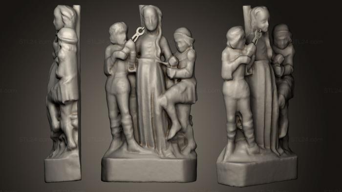 Статуи религиозные (Статуя Святой Аполлонии, STKRL_0148) 3D модель для ЧПУ станка
