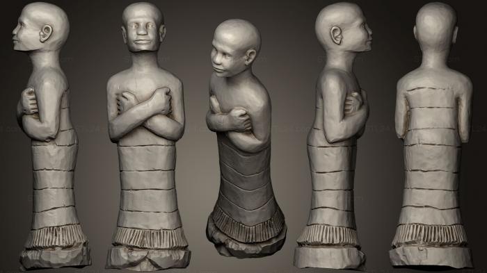 Religious statues (Tohosso from a Mami Wata Altar, STKRL_0151) 3D models for cnc