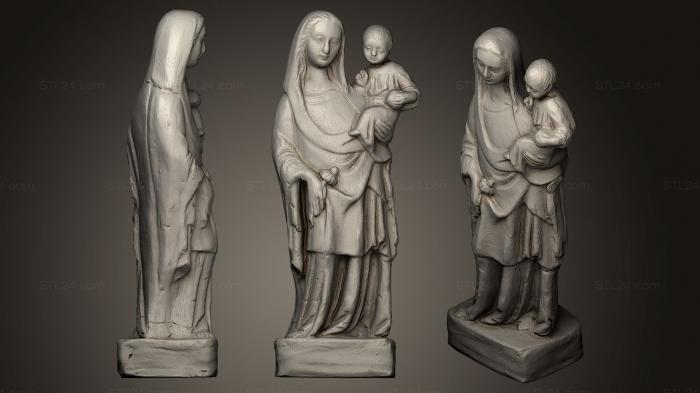 Статуи религиозные (Вирхен-де-лос-Милагрос, STKRL_0155) 3D модель для ЧПУ станка