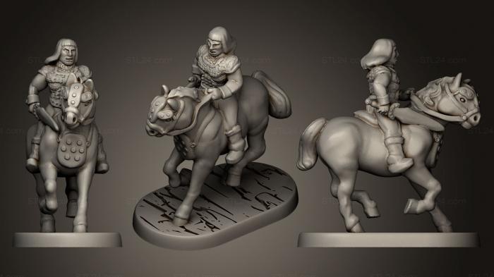 Religious statues (Barbarian Horseman 2, STKRL_0160) 3D models for cnc