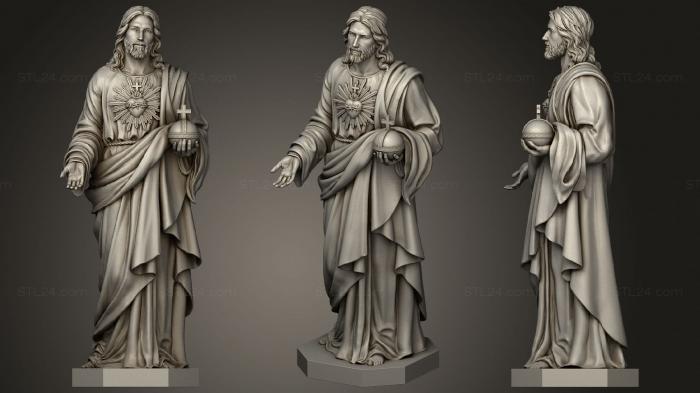 Статуи религиозные (Иисус За Ремиксы, STKRL_0173) 3D модель для ЧПУ станка