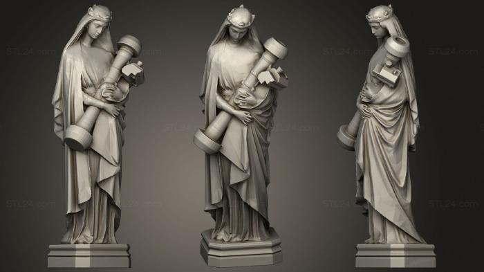 Religious statues (Saint Javelin, STKRL_0181) 3D models for cnc