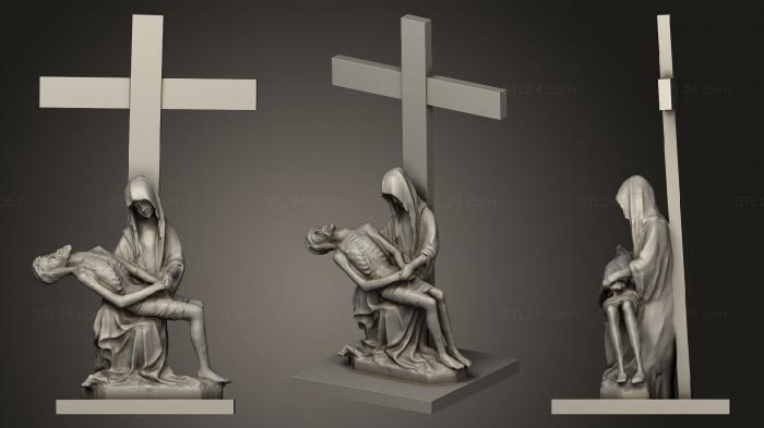 Religious statues (Bode museum, STKRL_0182) 3D models for cnc