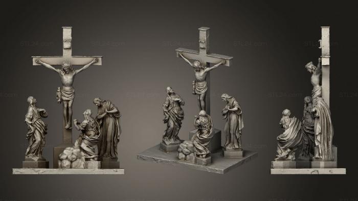 Статуи религиозные (Распятие 2, STKRL_0187) 3D модель для ЧПУ станка