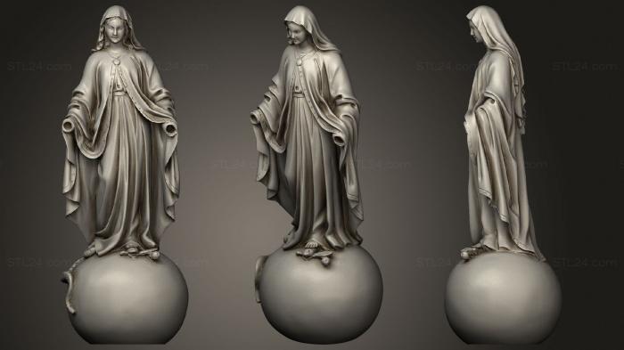 Статуи религиозные (Мария, STKRL_0188) 3D модель для ЧПУ станка