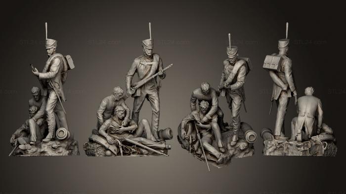 Military figurines (Monument 1812 Solder, STKW_0116) 3D models for cnc