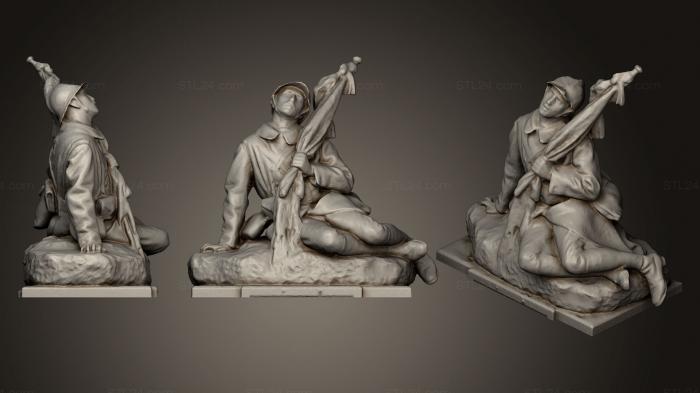 Military figurines (Monument aux morts de Saint martin de Crau, STKW_0117) 3D models for cnc