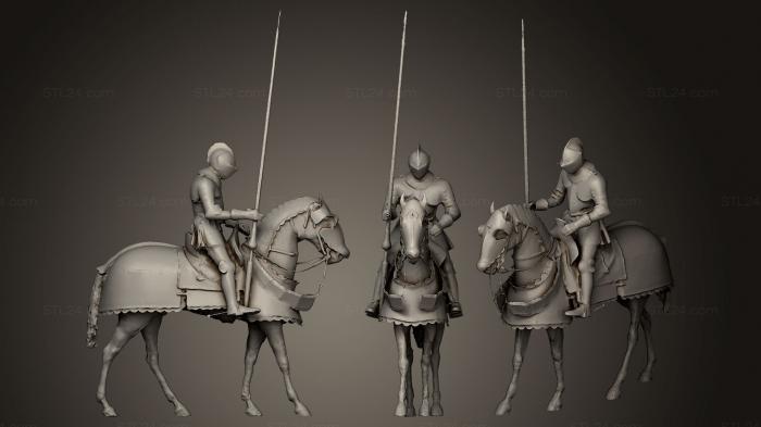 Military figurines (Armor for Man and Horse, STKW_0171) 3D models for cnc