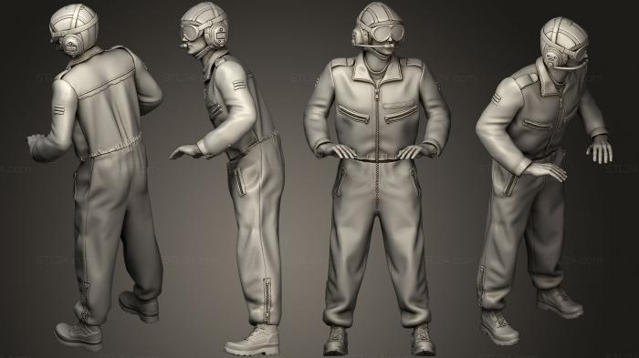 Military figurines (tank crew, STKW_0216) 3D models for cnc