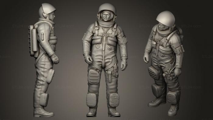 Статуэтки военные (Усовершенствованный спасательный костюм для экипажа, STKW_0256) 3D модель для ЧПУ станка