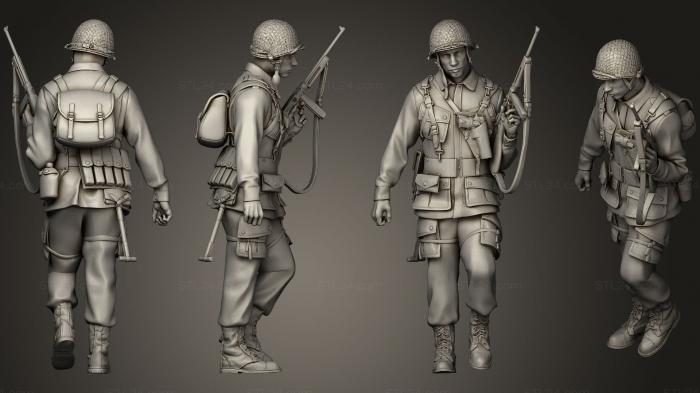Military figurines (American soldiers 2 3, STKW_0260) 3D models for cnc