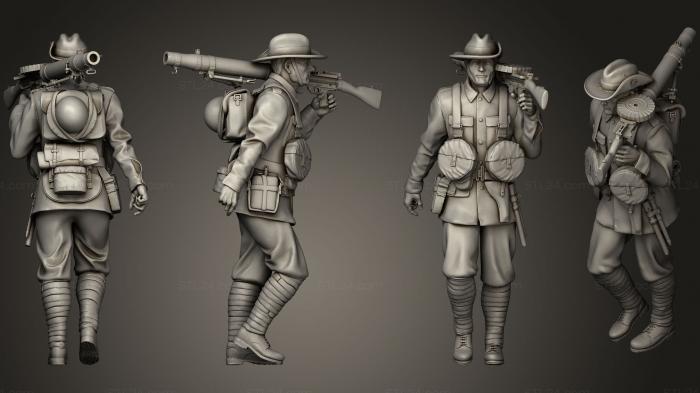 Military figurines (Australia soldiers 1, STKW_0264) 3D models for cnc