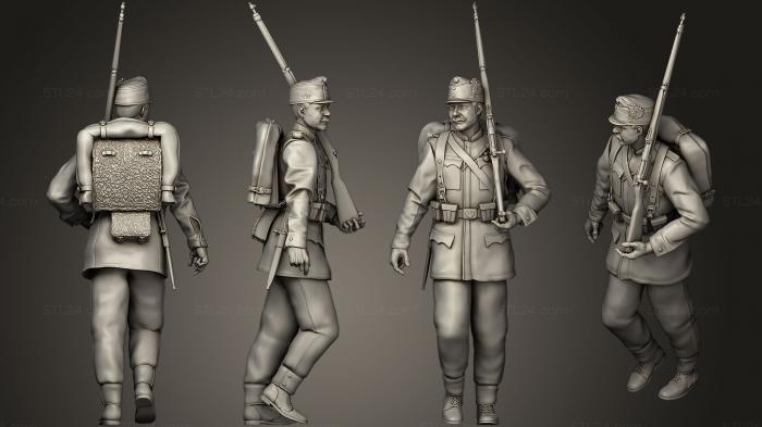 Military figurines (Austria soldiers 1 4, STKW_0271) 3D models for cnc