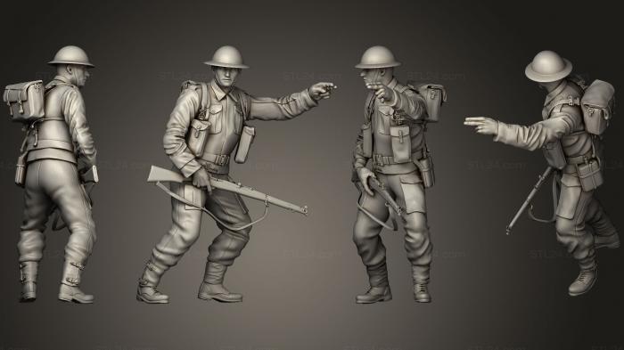 Military figurines (British soldiers 2 5, STKW_0290) 3D models for cnc