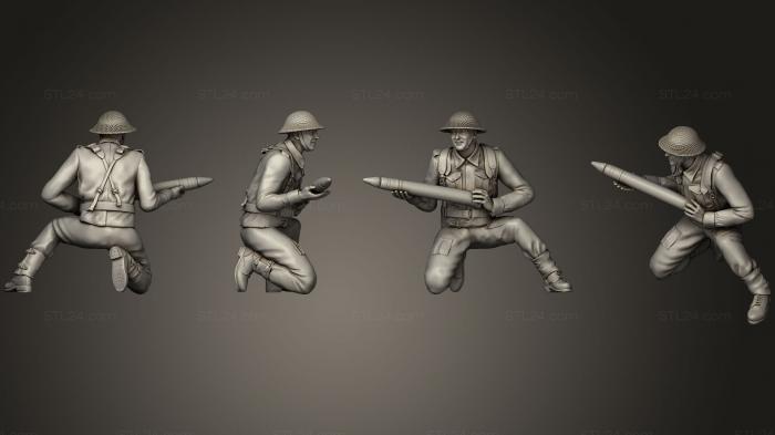 Military figurines (British soldiers ARTILLERY 2 1, STKW_0297) 3D models for cnc