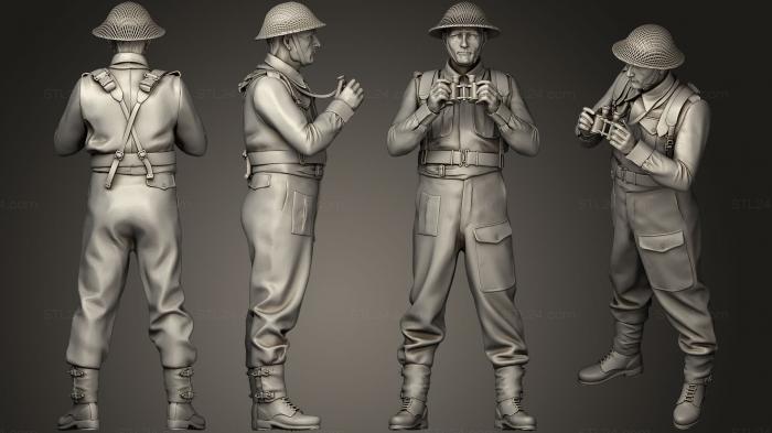 Military figurines (British soldiers ARTILLERY 2 3, STKW_0299) 3D models for cnc