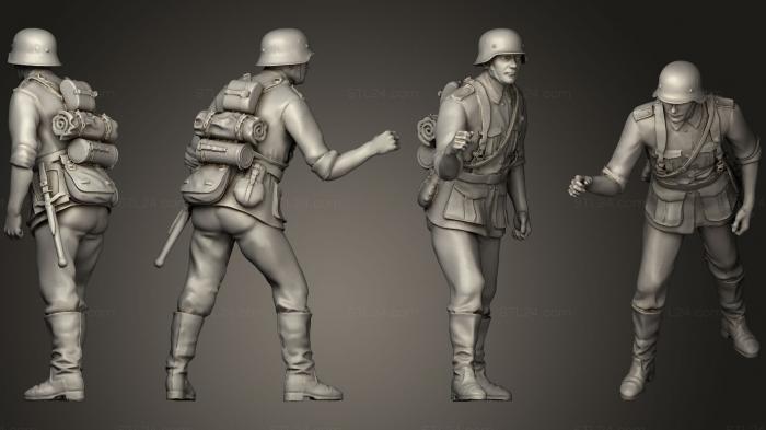 Military figurines (Flak and soldiers 4, STKW_0312) 3D models for cnc