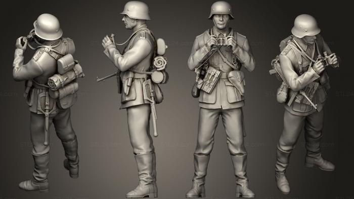 Military figurines (soldiers for Flak 7, STKW_0548) 3D models for cnc