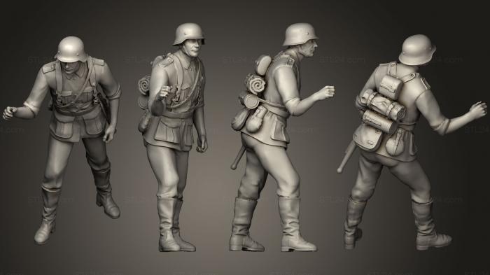 Military figurines (soldiers for Flak 10, STKW_0551) 3D models for cnc