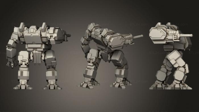 Military figurines (American Mecha Fire Breathing Reptile, STKW_0581) 3D models for cnc