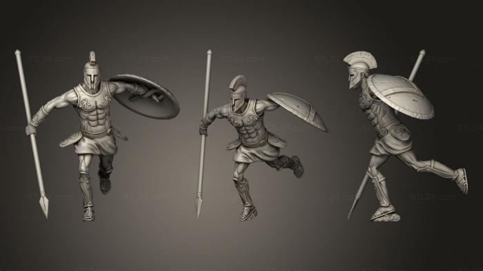 Military figurines (Ancient Spartan, STKW_0604) 3D models for cnc