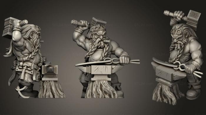 Military figurines (Bagnar Meltiron, STKW_0635) 3D models for cnc