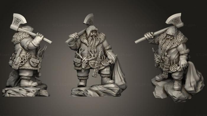 Military figurines (Barbarian merchant, STKW_0641) 3D models for cnc