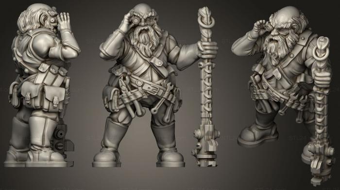 Military figurines (Battle Smith Male Dwarf, STKW_0649) 3D models for cnc