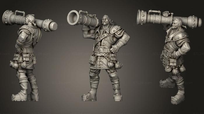 Military figurines (Bayard Ironblast, STKW_0652) 3D models for cnc
