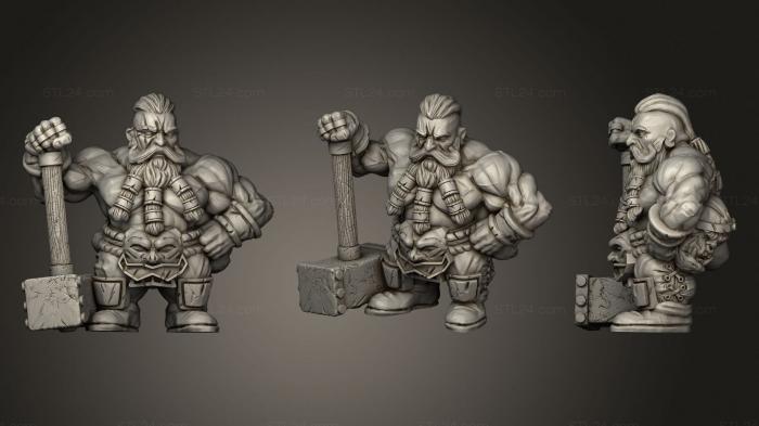 Military figurines (Bjorn steelblood, STKW_0664) 3D models for cnc