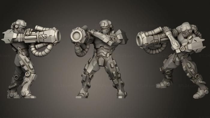 Military figurines (Blast Bot22, STKW_0667) 3D models for cnc