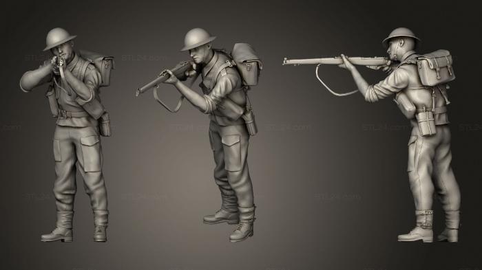 Статуэтки военные (Британские солдаты 2 004, STKW_0678) 3D модель для ЧПУ станка