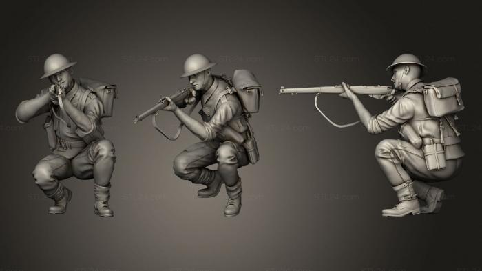 Статуэтки военные (Британские солдаты 2 006, STKW_0680) 3D модель для ЧПУ станка