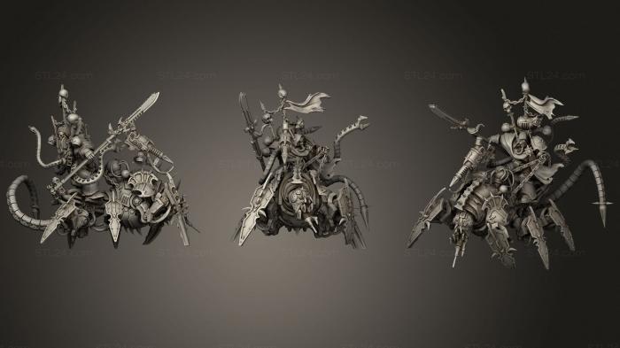 Military figurines (Chaos Discordant Lord, STKW_0718) 3D models for cnc