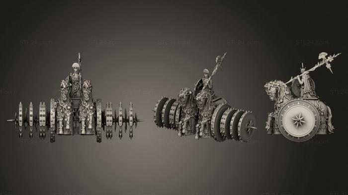 Статуэтки военные (Кольцо Элдена Колесницы, STKW_0720) 3D модель для ЧПУ станка