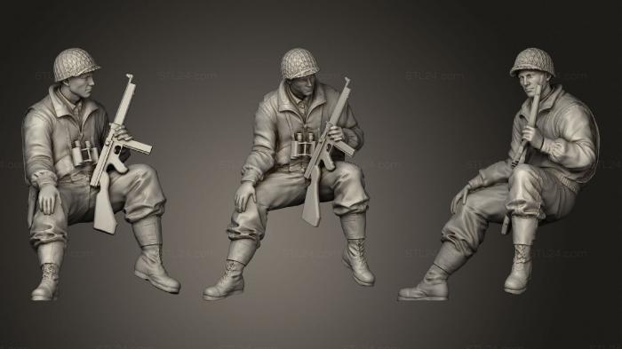 Статуэтки военные (Рота героев - ПЕХОТИНЦЕВ, STKW_0749) 3D модель для ЧПУ станка