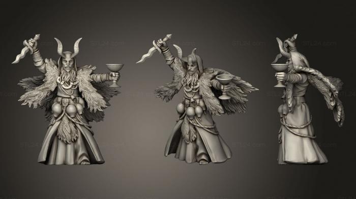 Military figurines (Cultist Lider, STKW_0763) 3D models for cnc