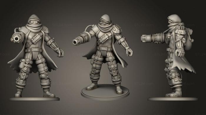 Military figurines (Cyborg, STKW_0772) 3D models for cnc