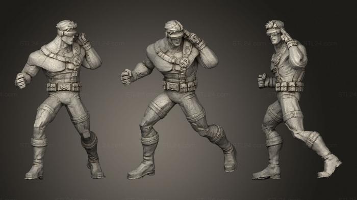 Military figurines (Cyclops X Men Marvel, STKW_0774) 3D models for cnc