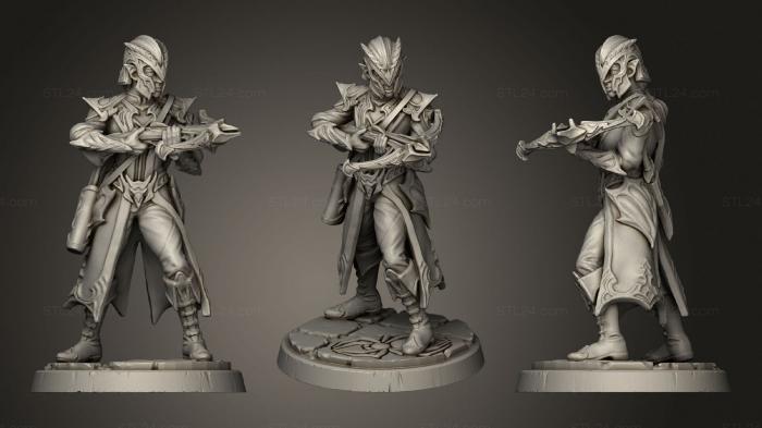 Military figurines (Dark elf crossbowman, STKW_0793) 3D models for cnc