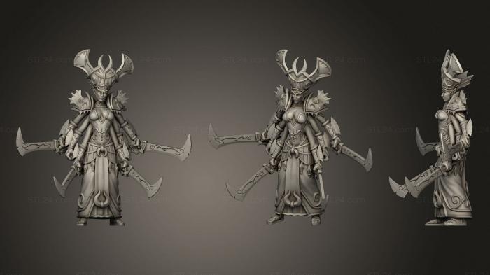 Military figurines (Demon Mother, STKW_0808) 3D models for cnc