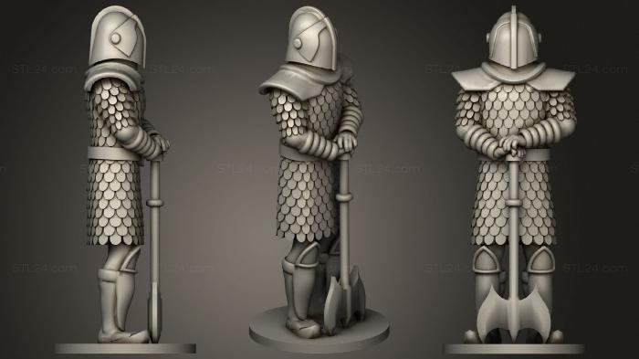 Military figurines (Demon Warriors, STKW_0811) 3D models for cnc