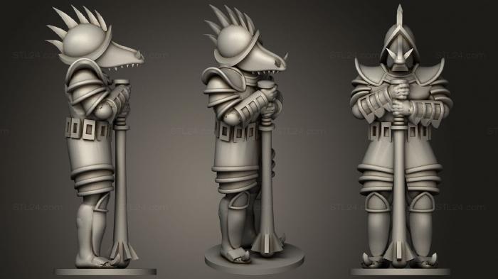 Military figurines (Demon Warriors2, STKW_0812) 3D models for cnc