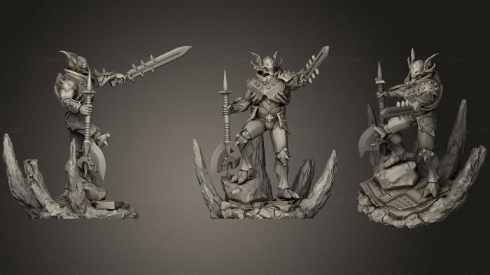 Military figurines (Demonstar The Reckoning Armari Light Infantry 2, STKW_0813) 3D models for cnc