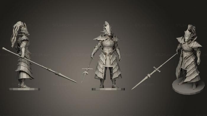 Military figurines (Dragon Slayer Ornstein Dark Souls, STKW_0829) 3D models for cnc