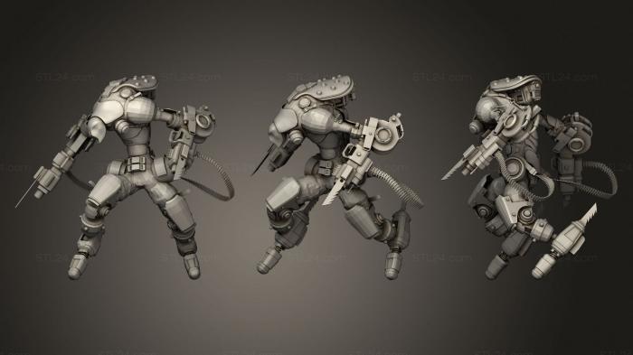 Military figurines (Dread Roamer, STKW_0839) 3D models for cnc