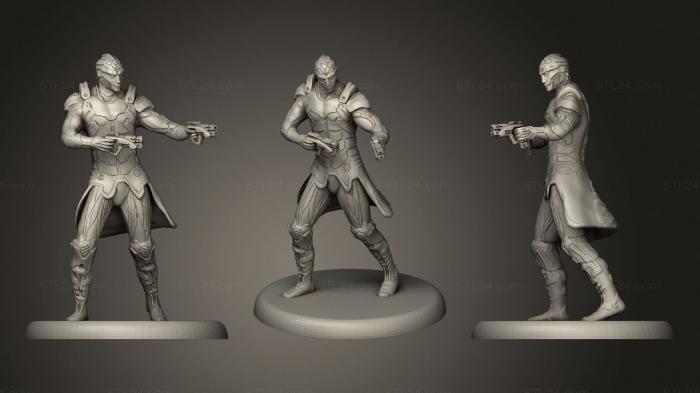 Military figurines (Drell Mass Effect Miniature, STKW_0840) 3D models for cnc