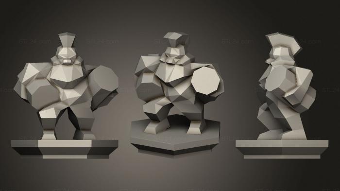 Military figurines (Dwarf Bomber, STKW_0851) 3D models for cnc
